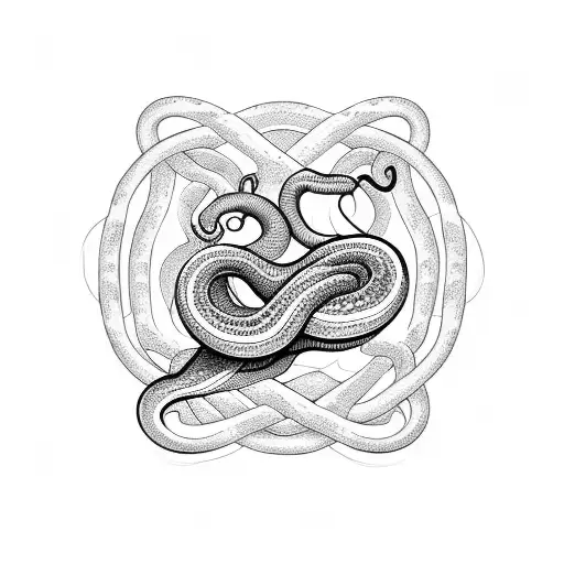 Large Infinity Snake Tattoo – Tattoo for a week