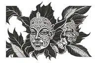 dominican republic tattoo design idea