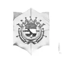 Italian flag tattoo design idea