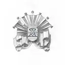 Italian flag tattoo design idea