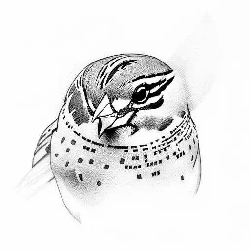 Sparrow tattoo design idea