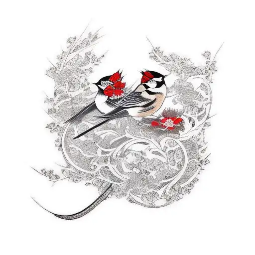 Sparrow tattoo design idea