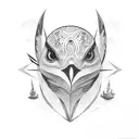 Sparrow tattoo design idea