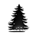 cedar tree tattoo design idea