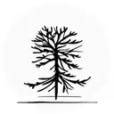 cedar tree tattoo design idea