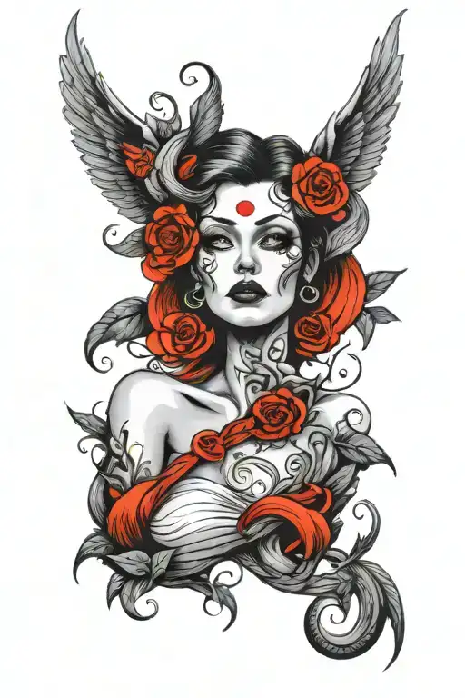 lilith  tattoo design idea
