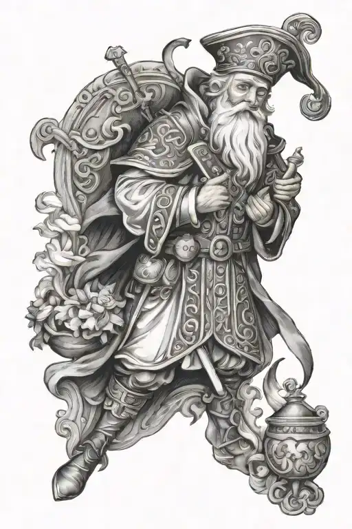 saint nicholas  tattoo design idea