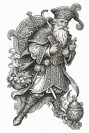 saint nicholas  tattoo design idea
