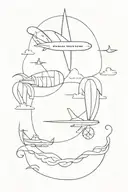 Bon Voyage tattoo design idea