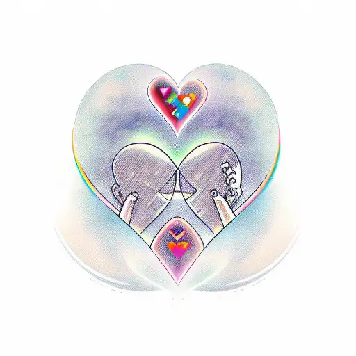 Txt:"Love Is Pain" cover tattoo design idea