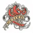 reddy name tattoo tattoo design idea