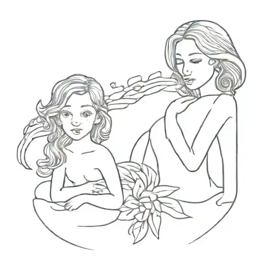 my sisters protector tattoo design idea