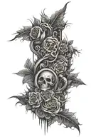 555 inside tattoo design idea