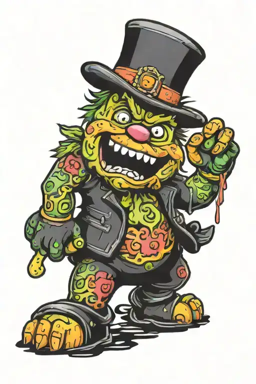 sour patch kid Halloween  tattoo design idea