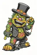 sour patch kid Halloween  tattoo design idea