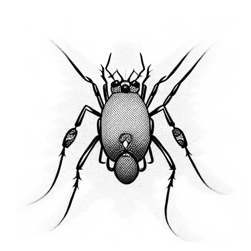 small spiders on twigs and cobwebs tattoo design idea