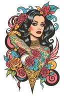 katy perry candyland  tattoo design idea