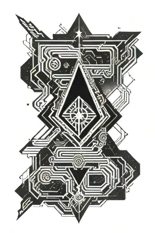 milky way galaxy tattoo design idea