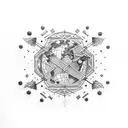 world tour tattoo design idea