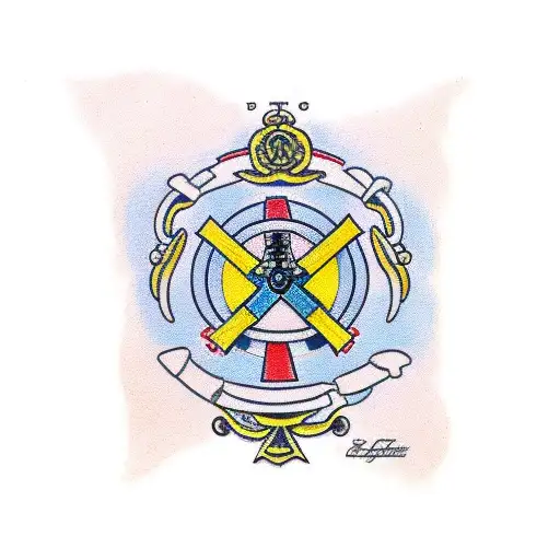 croix de la Lorraine  tattoo design idea