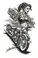 lowrider chola ganster old school tattoo design idea