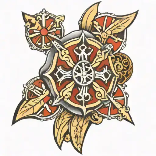 Maltese cross tattoo tattoo design idea