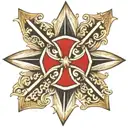 Maltese cross tattoo tattoo design idea
