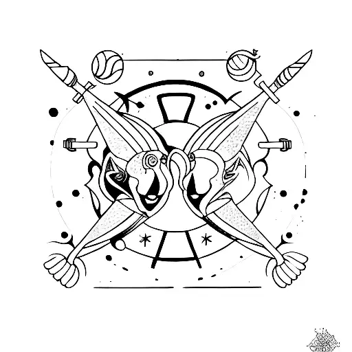 gemini tattoo design idea