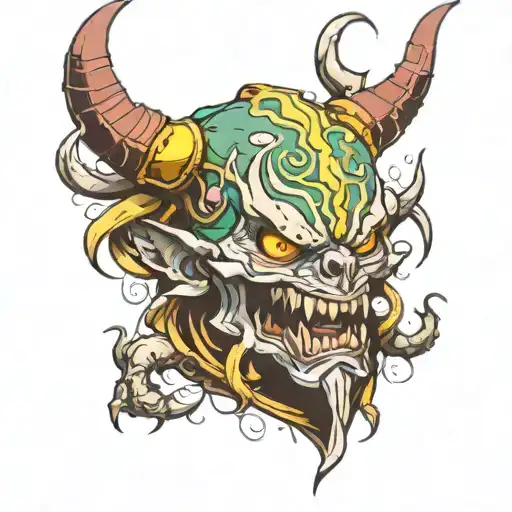 undead Sanemi Demon Slayer tattoo design idea