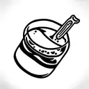 Rum And coke with Rum tattoo design idea