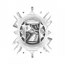 Rum And coke with Rum tattoo design idea