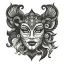 carnival inspired tattoo design idea