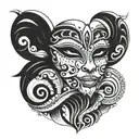 carnival inspired tattoo design idea