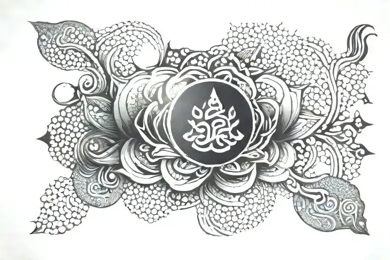Buddhist tattoo design idea
