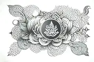 Buddhist tattoo design idea