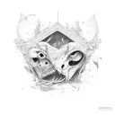 HATE LOVE tattoo design idea