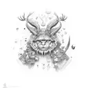 HATE LOVE tattoo design idea