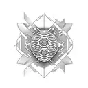 v8 turtle  tattoo design idea