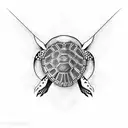 v8 turtle  tattoo design idea