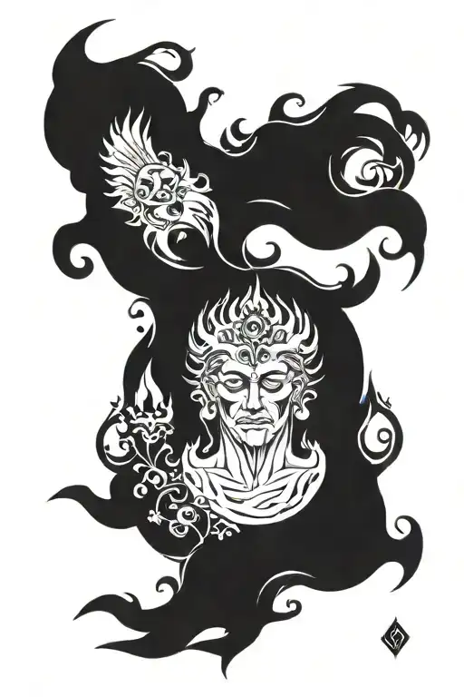 SYMBOLS HADES tattoo design idea