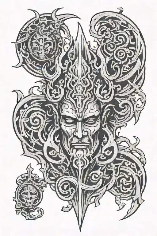 SYMBOLS HADES tattoo design idea