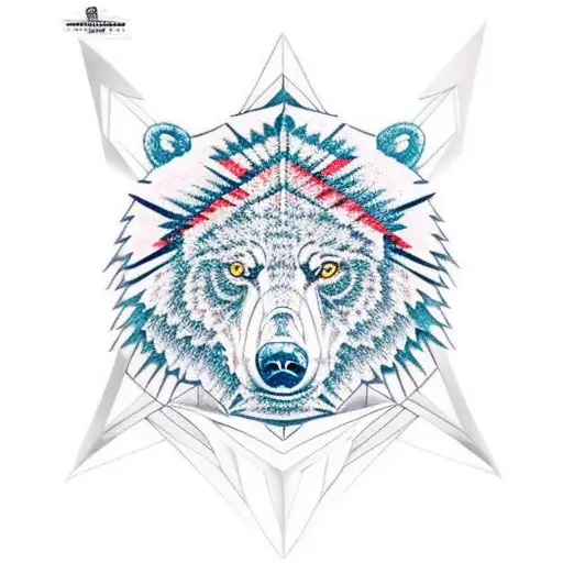 bear eagle wolf tiger tattoo design idea