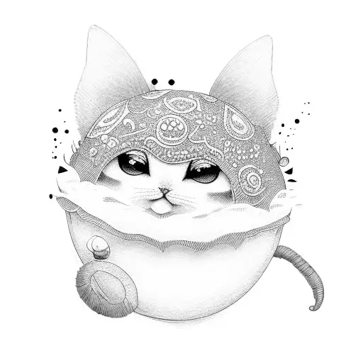 cute emo dumpling  tattoo design idea