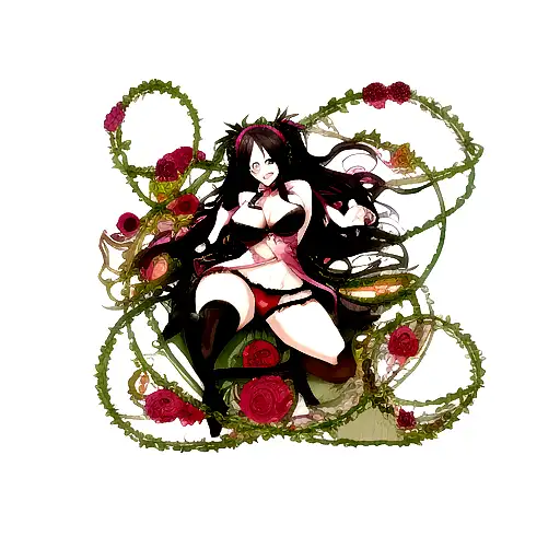 lust as in deadly sin but circled tattoo design idea