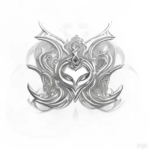 Bayonetta chest symbol. tattoo design idea