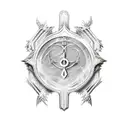 Bayonetta chest symbol. tattoo design idea