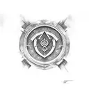 Bayonetta chest symbol. tattoo design idea