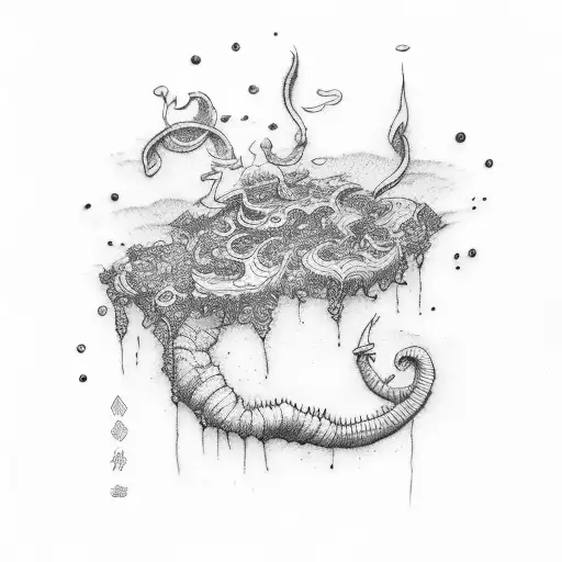 opium tattoo design idea