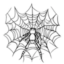 Spider opium style tattoo design idea