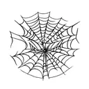 Spider opium style tattoo design idea